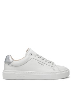 Calvin Klein Sneakersy Cupsole Lace Up W/Ml HW0HW02288 Biały ze sklepu MODIVO w kategorii Buty sportowe damskie - zdjęcie 182678005