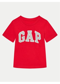 Gap T-Shirt 459557-05 Czerwony Regular Fit ze sklepu MODIVO w kategorii T-shirty chłopięce - zdjęcie 182678008