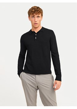 Jack&Jones Polo William 12259650 Czarny Regular Fit ze sklepu MODIVO w kategorii T-shirty męskie - zdjęcie 182678059