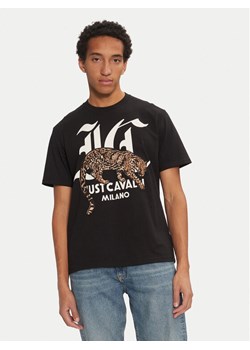 Just Cavalli T-Shirt 77OAHA02 Czarny Regular Fit - id: 0000304381836 - marki Just Cavalli - 182678167 Just Cavalli T-Shirt 77OAHA02 Czarny Regular Fit ze sklepu MODIVO w kategorii T-shirty męskie - zdjęcie 182678167
