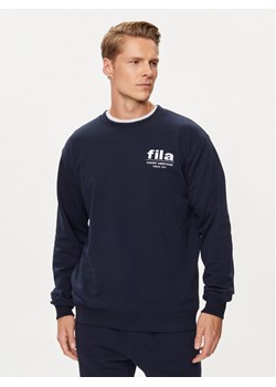 Fila Bluza FAM0671 Granatowy Relaxed Fit ze sklepu MODIVO w kategorii Bluzy męskie - zdjęcie 182678257