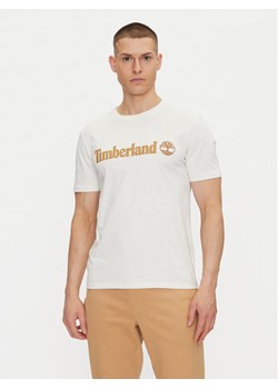 Timberland T-Shirt TB0A5UPQ Écru Regular Fit ze sklepu MODIVO w kategorii T-shirty męskie - zdjęcie 182678289