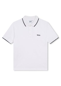 Boss Polo J25P26 M Biały Regular Fit ze sklepu MODIVO w kategorii T-shirty chłopięce - zdjęcie 182678348