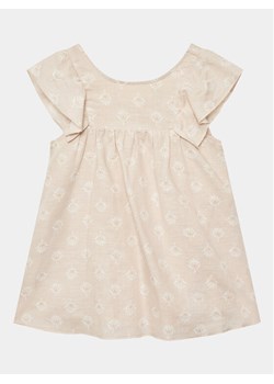 United Colors Of Benetton Sukienka codzienna 44JRGV00R Beżowy Regular Fit ze sklepu MODIVO w kategorii Sukienki dziewczęce - zdjęcie 182678356
