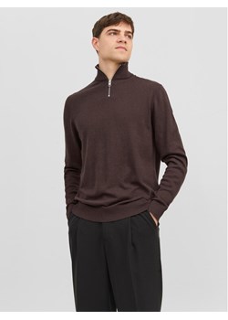 Jack&Jones Sweter 12189339 Brązowy Regular Fit ze sklepu MODIVO w kategorii Swetry męskie - zdjęcie 182678425