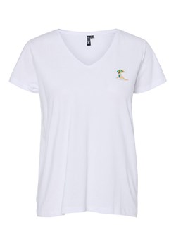 Pieces T-Shirt Tilly 17157705 Biały Regular Fit ze sklepu MODIVO w kategorii Bluzki damskie - zdjęcie 182678447