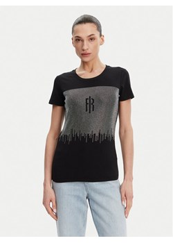 Fracomina T-Shirt FP25ST3002J449N4 Czarny Regular Fit ze sklepu MODIVO w kategorii Bluzki damskie - zdjęcie 182678505