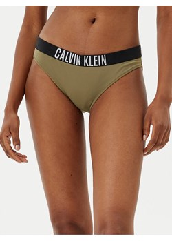Calvin Klein Swimwear Dół od bikini KW0KW02856 Zielony ze sklepu MODIVO w kategorii Stroje kąpielowe - zdjęcie 182678707
