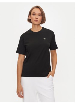 Lacoste T-Shirt TF7215 Czarny Loose Fit ze sklepu MODIVO w kategorii Bluzki damskie - zdjęcie 182678828