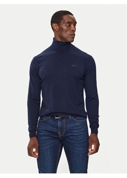 Guess Golf M4BR05 Z3H82 Granatowy Regular Fit ze sklepu MODIVO w kategorii Swetry męskie - zdjęcie 182678847