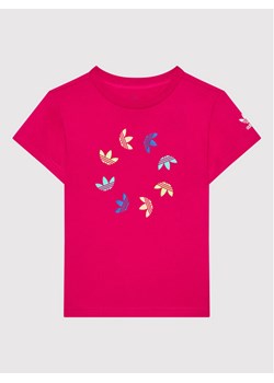 adidas T-Shirt adicolor HE6845 Różowy Regular Fit ze sklepu MODIVO w kategorii Koszulki niemowlęce - zdjęcie 182678866