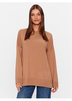 Kontatto Sweter 3M1141 Brązowy Regular Fit ze sklepu MODIVO w kategorii Swetry damskie - zdjęcie 182678955