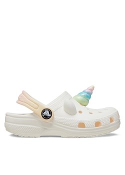 Crocs Klapki Classic Iam Rainbow Unicorn Clog T 209701 Biały ze sklepu MODIVO w kategorii Klapki dziecięce - zdjęcie 182678976