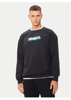 Hugo Bluza Logo 50514930 Czarny Regular Fit ze sklepu MODIVO w kategorii Bluzy męskie - zdjęcie 182679029