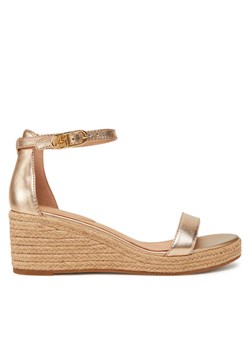 Tommy Hilfiger Espadryle Th Metallic Mid Wedge Espadrille FW0FW08663 Złoty ze sklepu MODIVO w kategorii Espadryle damskie - zdjęcie 182679107