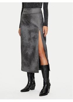 ONLY Spódnica z imitacji skóry Paris 15330036 Szary Regular Fit ze sklepu MODIVO w kategorii Spódnice - zdjęcie 182679186