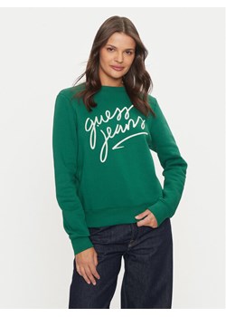 Guess Bluza W4BQ17 KC811 Zielony Regular Fit ze sklepu MODIVO w kategorii Bluzy damskie - zdjęcie 182679218