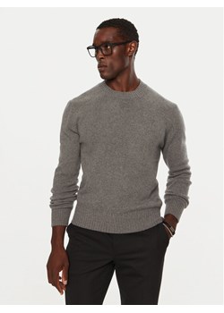 AMI PARIS Sweter HKS057.005 Szary Regular Fit ze sklepu MODIVO w kategorii Swetry męskie - zdjęcie 182679237