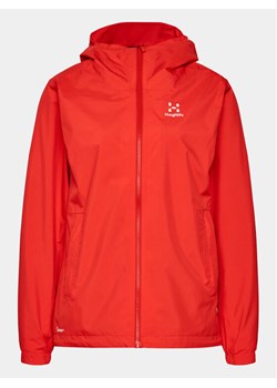 Haglöfs Kurtka przeciwdeszczowa Korp Proof 606219 Czerwony Active Fit ze sklepu MODIVO w kategorii Kurtki damskie - zdjęcie 182679276