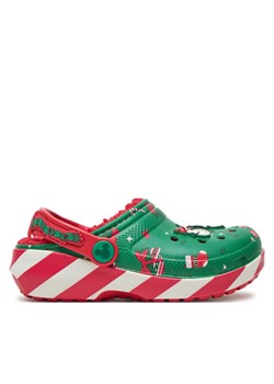 Crocs Klapki Classic Mickey Xmass Lined Clog K 210814 Zielony ze sklepu MODIVO w kategorii Klapki dziecięce - zdjęcie 182679329