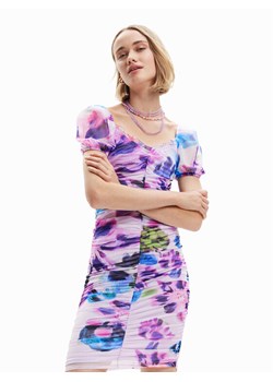 Desigual Sukienka codzienna MONSIEUR CHRISTIAN LACROIX June 23SWVK88 Fioletowy Slim Fit ze sklepu MODIVO w kategorii Sukienki - zdjęcie 182679448