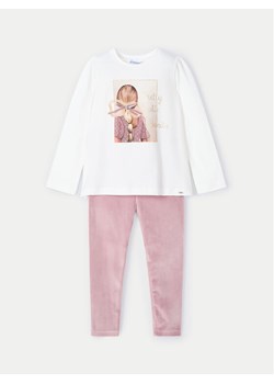 Mayoral Komplet bluzka i legginsy 4705 Różowy Regular Fit ze sklepu MODIVO w kategorii Komplety dziewczęce - zdjęcie 182679506