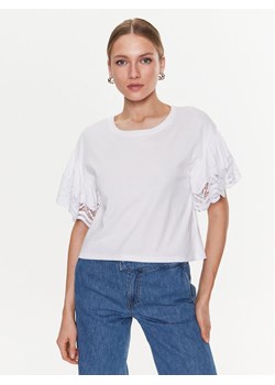 TWINSET T-Shirt 231TT2340 Biały Regular Fit ze sklepu MODIVO w kategorii Bluzki damskie - zdjęcie 182679569