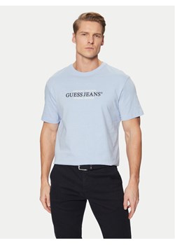 Guess Jeans T-Shirt M4YI42 K8FQ4 Niebieski Regular Fit ze sklepu MODIVO w kategorii T-shirty męskie - zdjęcie 182679919