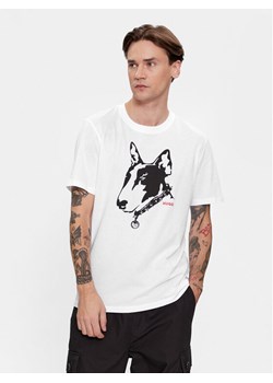 Hugo T-Shirt Dammock 50504916 Biały Regular Fit ze sklepu MODIVO w kategorii T-shirty męskie - zdjęcie 182679967