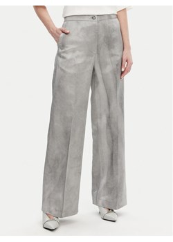 PINKO Spodnie materiałowe 104805 A2BP Szary Regular Fit ze sklepu MODIVO w kategorii Spodnie damskie - zdjęcie 182679969