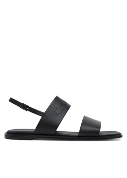 Calvin Klein Sandały Flat Sandal - He HW0HW02377 Czarny ze sklepu MODIVO w kategorii Sandały damskie - zdjęcie 182679976