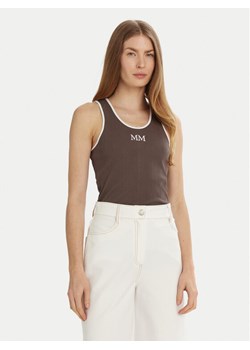 Max Mara Leisure Top Sax 2516941027 Brązowy Slim Fit ze sklepu MODIVO w kategorii Bluzki damskie - zdjęcie 182680198