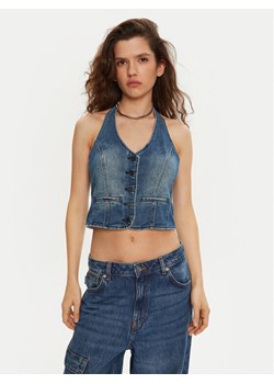 One Teaspoon Top 26601 Niebieski Slim Fit ze sklepu MODIVO w kategorii Bluzki damskie - zdjęcie 182680305