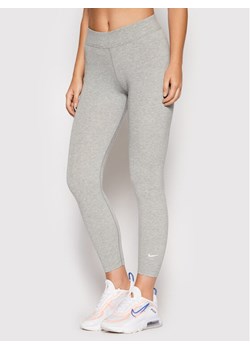 Nike Legginsy Sportswear Essential CZ8532 Szary Slim Fit ze sklepu MODIVO w kategorii Spodnie damskie - zdjęcie 182680377