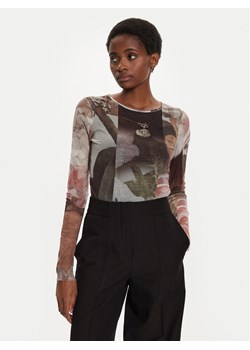 Desigual Bluzka Carson 24WWTK59 Brązowy Regular Fit ze sklepu MODIVO w kategorii Bluzki damskie - zdjęcie 182680379