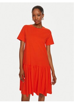 United Colors Of Benetton Sukienka codzienna 3U53DV01H Czerwony Relaxed Fit ze sklepu MODIVO w kategorii Sukienki - zdjęcie 182680399