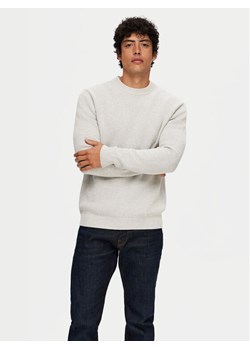 Selected Homme Sweter Dane 16092599 Szary Regular Fit ze sklepu MODIVO w kategorii Swetry męskie - zdjęcie 182680559