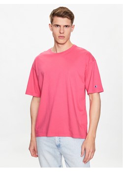 Champion T-Shirt 218651 Różowy Regular Fit ze sklepu MODIVO w kategorii T-shirty męskie - zdjęcie 182680615