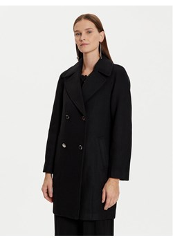Morgan Płaszcz wełniany 242-GITI Czarny Loose Fit ze sklepu MODIVO w kategorii Płaszcze damskie - zdjęcie 182680695