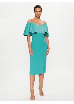 PINKO Sukienka koktajlowa La Carlota 100034 A0GI Turkusowy Regular Fit ze sklepu MODIVO w kategorii Sukienki - zdjęcie 182680696