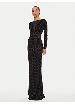 Elisabetta Franchi Sukienka wieczorowa AB-737-47E2 Czarny Slim Fit ze sklepu MODIVO w kategorii Sukienki - zdjęcie 182680849