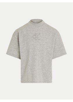 Calvin Klein Jeans T-Shirt Stitch Monogram IG0IG02537 Szary Regular Fit ze sklepu MODIVO w kategorii Bluzki dziewczęce - zdjęcie 182680876