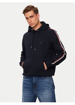 Tommy Hilfiger Bluza Global Stripe MW0MW37225 Granatowy Regular Fit ze sklepu MODIVO w kategorii Bluzy męskie - zdjęcie 182680878