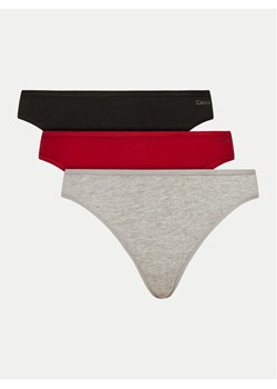 Calvin Klein Underwear Komplet 3 par stringów 000QD5217E Kolorowy ze sklepu MODIVO w kategorii Majtki damskie - zdjęcie 182680895