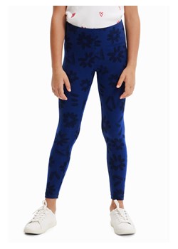 Desigual Legginsy 23SGKK01 Granatowy Slim Fit ze sklepu MODIVO w kategorii Spodnie dziewczęce - zdjęcie 182681206