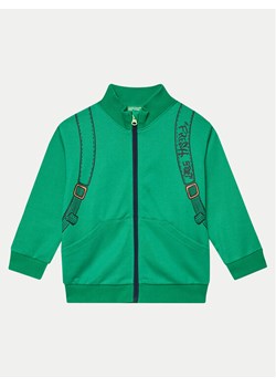 United Colors Of Benetton Bluza 330SG5038 Zielony Regular Fit ze sklepu MODIVO w kategorii Bluzy chłopięce - zdjęcie 182681236