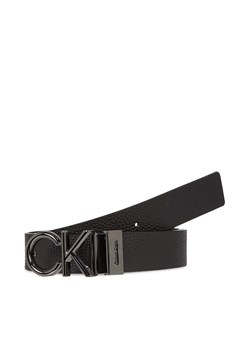 Calvin Klein Pasek Męski Adj/Rev Ck Metal Bombe Pb K50K510948 Czarny ze sklepu MODIVO w kategorii Paski męskie - zdjęcie 182681257