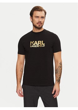 KARL LAGERFELD T-Shirt 755087 551235 Czarny Regular Fit ze sklepu MODIVO w kategorii T-shirty męskie - zdjęcie 182681369