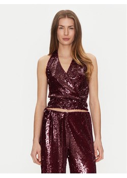 Haveone Top RGE-M035 Bordowy Regular Fit ze sklepu MODIVO w kategorii Bluzki damskie - zdjęcie 182681447