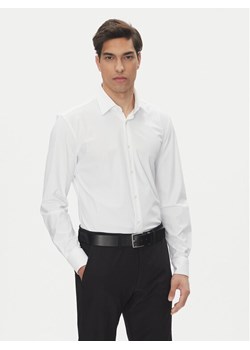 BOSS Koszula P-Hank 50539391 Biały Slim Fit ze sklepu MODIVO w kategorii Koszule męskie - zdjęcie 182681489
